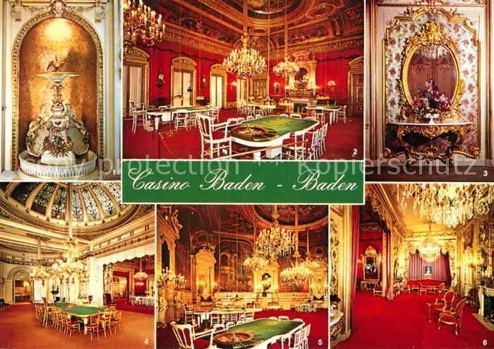 Casino Spielbank Baden-Baden Roter Saal Salon Pompadour Florentiner Saal