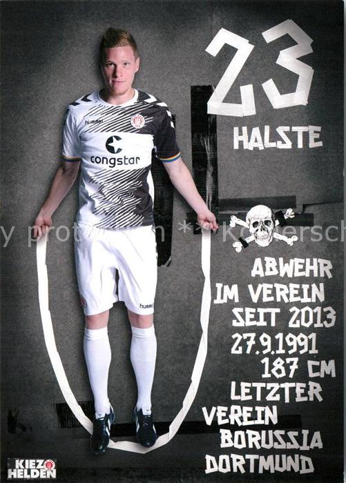Fussball FC St. Pauli Marcel Halstenberg Autogramm