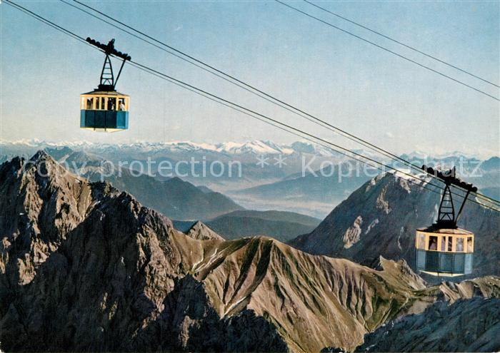 Seilbahn Bayerische Zugspitzbahn Wettersteingebirge Inntal Hohe Tauern