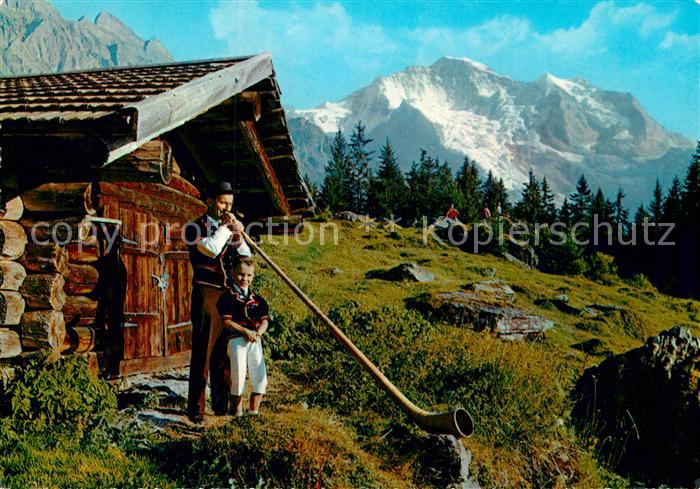 Alphorn Alphornbläser Sennenbb Wengen Jungfrau