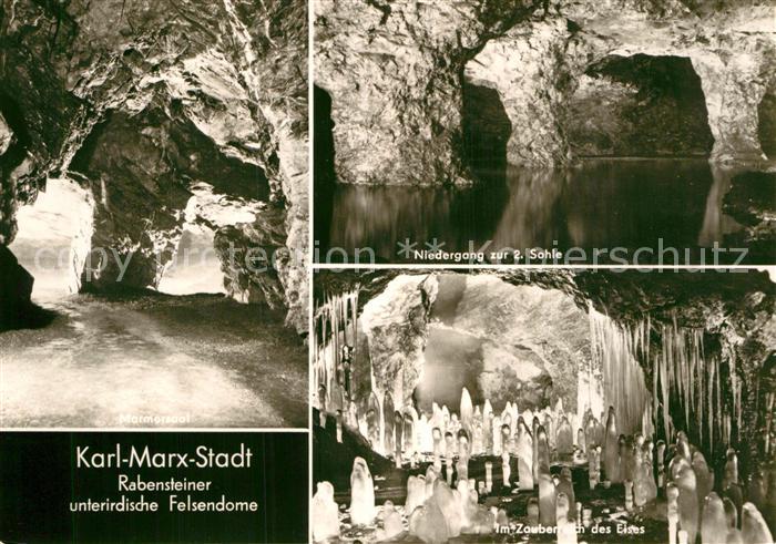 Hoehlen Caves Grottes Karl-Marx-Stadt Rabenstein Felsendome
