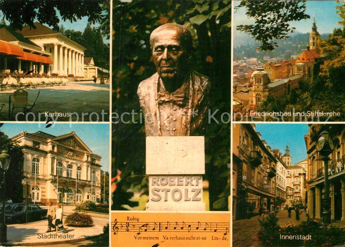 Komponist Robert Stolz Baden-Baden Kurhaus Stadttheater Friedrichsbad