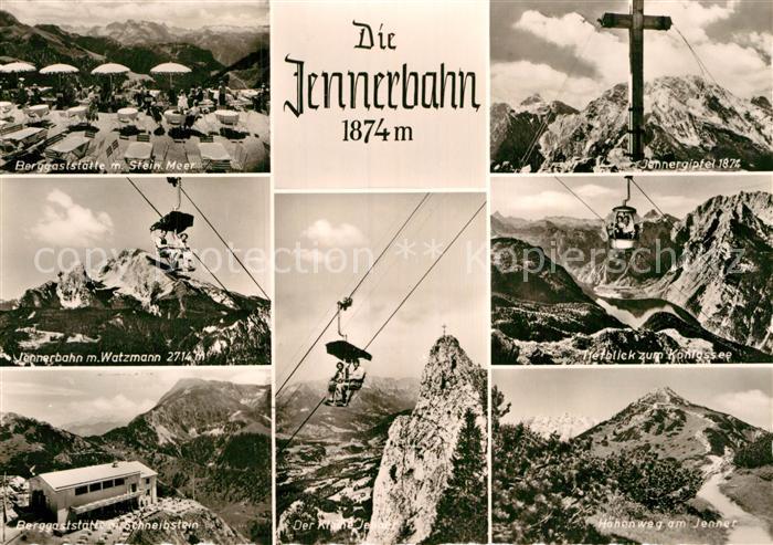 Sessellift Jenner Berggaststaette Watzmann Jennergipfel