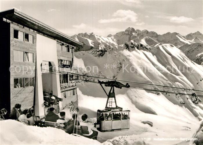 Seilbahn Nebelhorn Bergstation Oberstdorf Maedelegabelgruppe