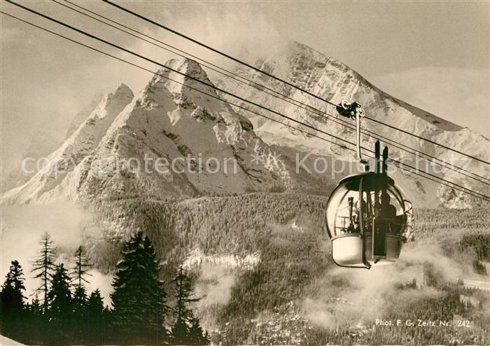 Seilbahn Jenner Berchtesgaden Koenigssee Watzmann Foto-F.G.-Zeitz-Nr. 242