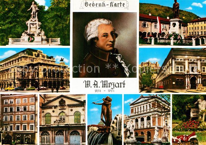 Mozart Wolfgang Amadeus Staatsoper Wien Festspielhaus Salzburg Geburtshaus Papag