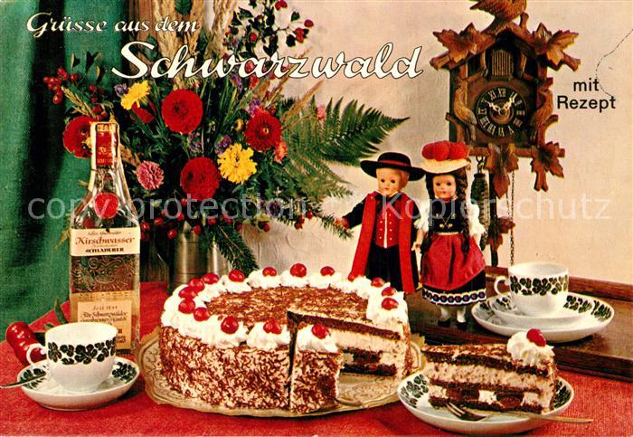 Lebensmittel Rezept Schwarzwaelder Kirschtorte Kuckucksuhr