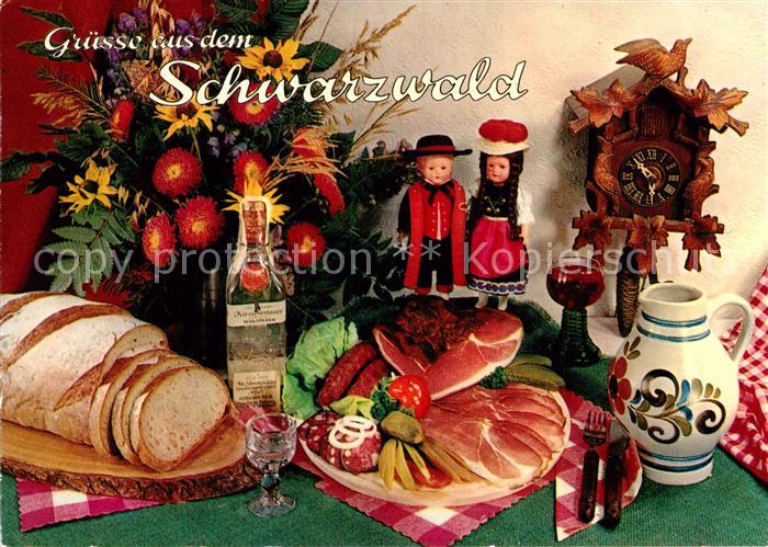 Lebensmittel Schwarzwald Schinkenspeck Bauernbrot Badische Weine