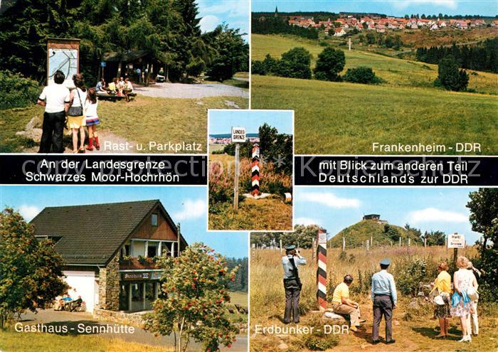 Grenze Douane Zoll Schwarzes Moor-Hochrhön Gasthaus Sennhü