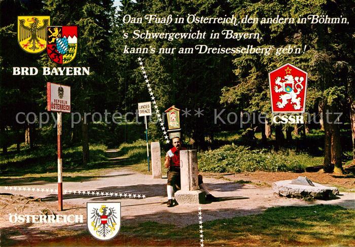 Grenze Douane Zoll Bayerischer Wald Dreiländereck Dreisess