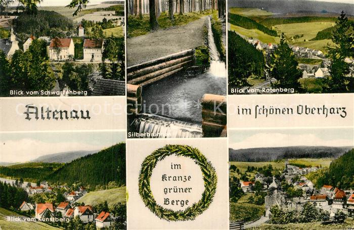 Altenau Harz Schwarzenberg Silberbrunnen Rotenberg Kunstberg Panorama