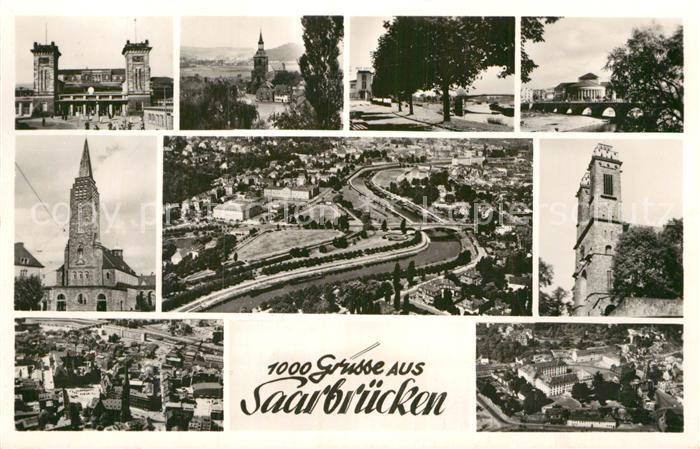 SAARBRueCKEN Saarland Teilansichten Stadtblick