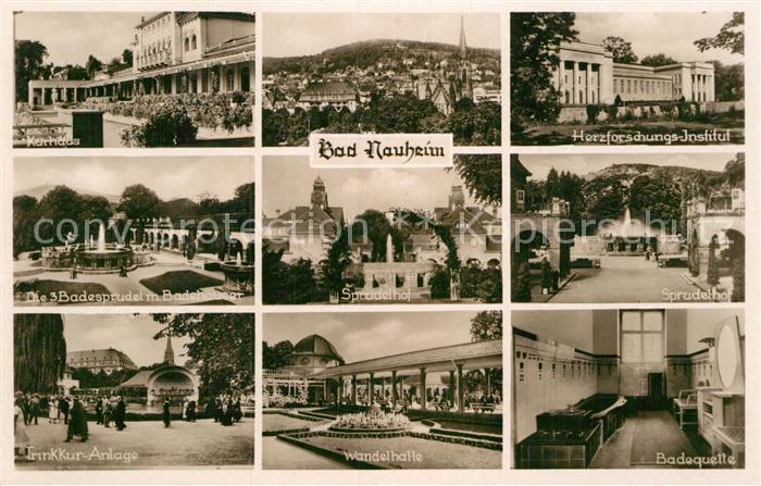 Bad Nauheim Kurhaus Herzforschungs Institut 3 Badesprudel Sprudelhof Kur Anlage