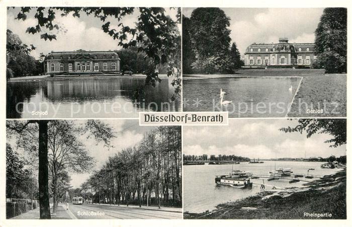 Benrath Schloss Schlossallee Rheinpartie