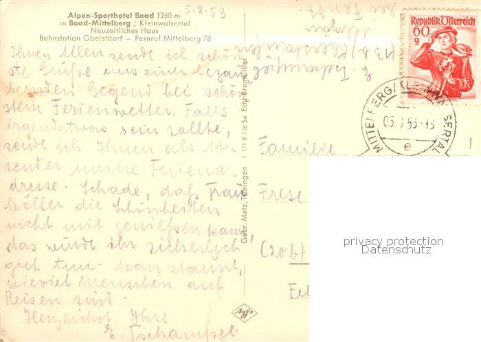 Baad Mittelberg Kleinwalsertal Walmendinger Horn Alpen Sporthotel Baerenkopf Wid – Bild 2