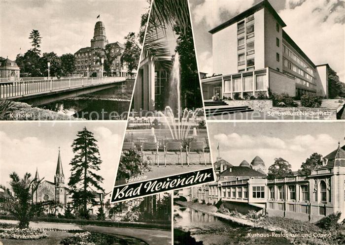 Bad Neuenahr-Ahrweiler Kurhotel Sanatorium Niederrhein Ev Kirche Kurhaus Restaur