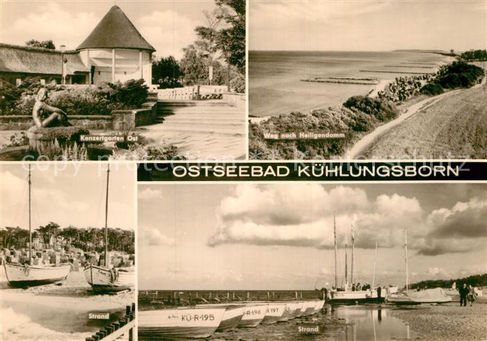 Kuehlungsborn Ostseebad Konzertgarten Ost Weg nach Heiligendamm Strandpartien