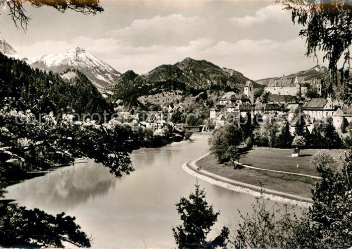 Fuessen Allgaeu mit Forggensee Aggenstein und Breitenberg