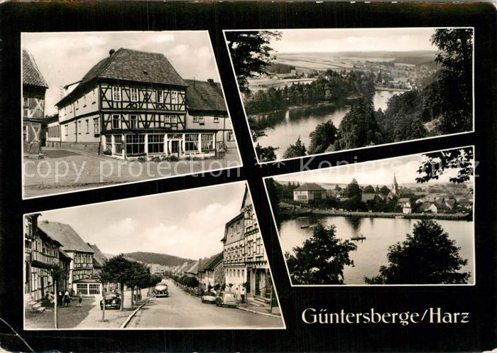 Guentersberge Fachwerkhaus Panorama Strassenpartie