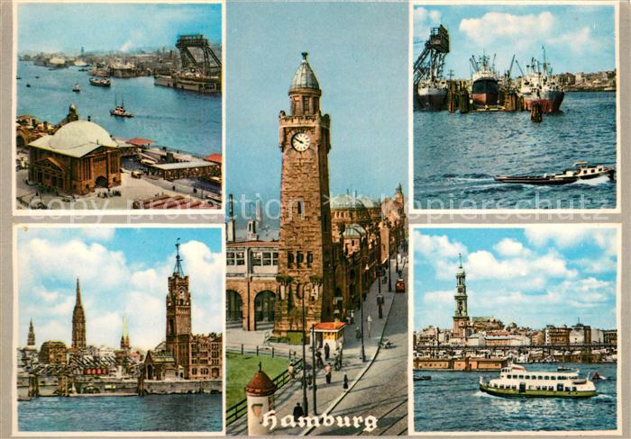 Hamburg Alsterpartien Hafen Teilansichten