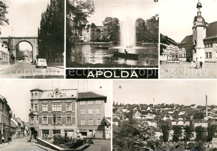 Apolda Viadukt Lohteich Rathaus Alexander Puschkin Platz Teilansicht