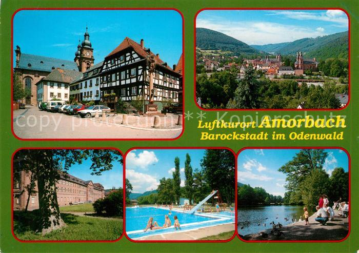 Amorbach Miltenberg Fachwerkhaus Panorama Freibad Promenade