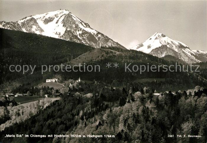 Maria Eck mit Hochfelln und Hochgern