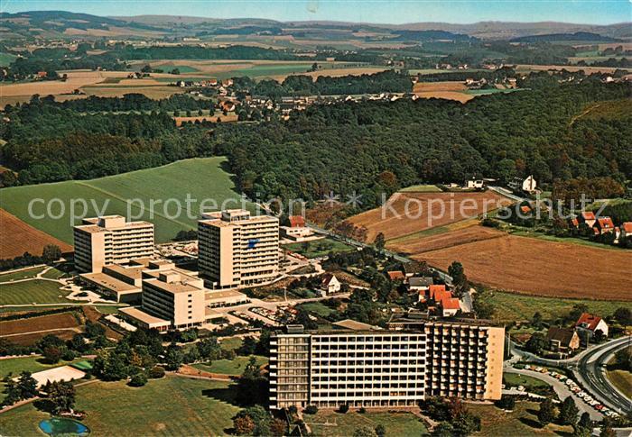Bad Salzuflen Kliniken am Burggraben mit Fachklinik Salzetal Fliegeraufnahme