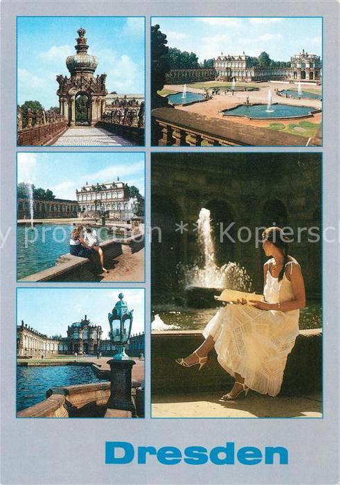 DRESDEN Elbe Zwinger Teilansichten