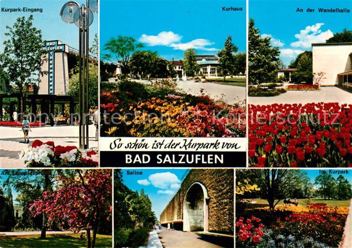 Bad Salzuflen Kurpark Eingang Kurhaus Wandelhalle Leopoldsprudel Saline Kurpark