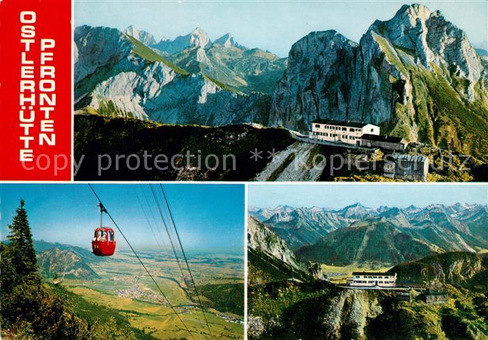 Pfronten Ostallgaeu Bayern Fliegeraufnahme Ostlerhuette Seilbahn