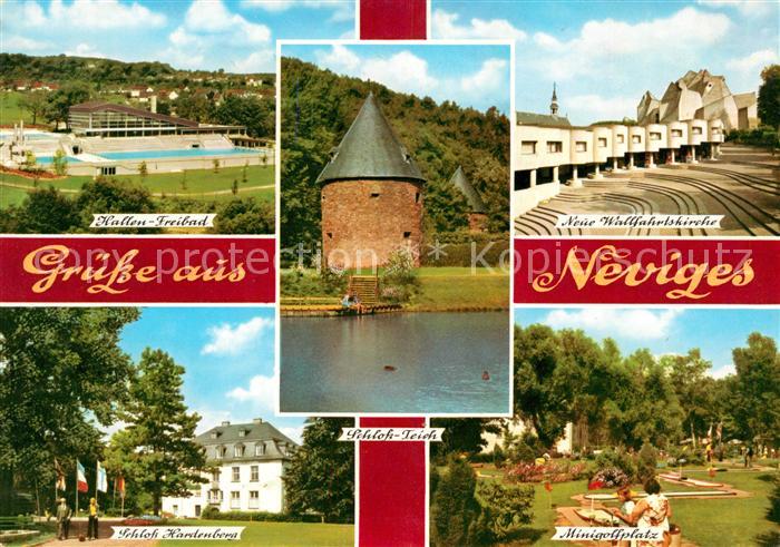 Neviges Velbert Hallen Freibad Neue Wallfahrtskirche Schloss Hardenberg Schloss