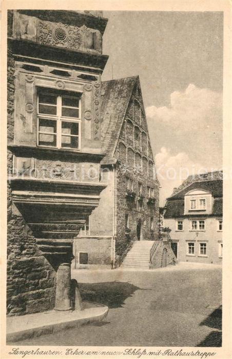 Sangerhausen Suedharz Erker Schloss Rathaustreppe