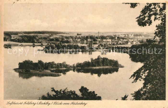 Feldberg Mecklenburg Blick vom Reiherberg