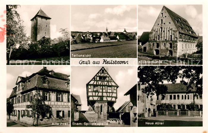 Heilsbronn Wachturm Teilansicht Klostermuehle Alte Post Spitalkapelle Neue Abtei