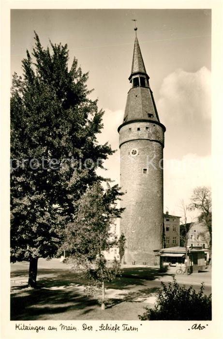 Kitzingen Main Schiefer Turm