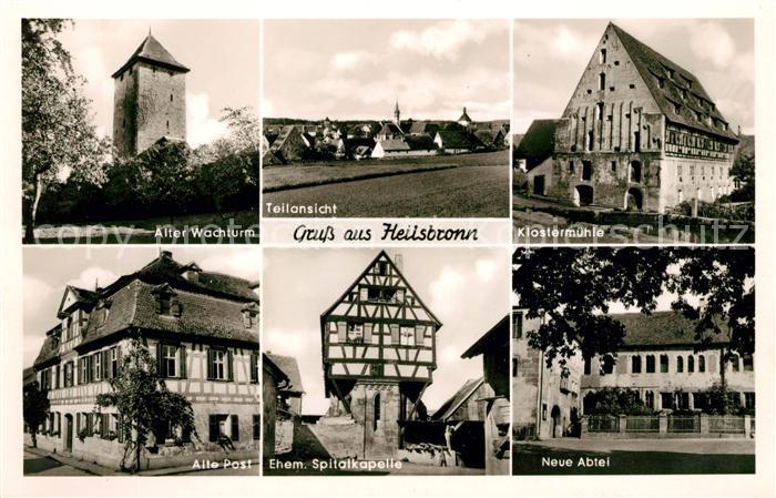 Heilsbronn Wachturm Teilansicht Klostermuehle Alte Post Spitalkapelle Neue Abtei