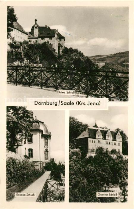Dornburg Saale Altes Schloss Rokoko Schloss Goethe Schloss