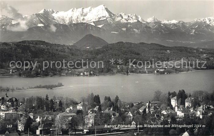Poertschach Woerthersee mit Mittagskogel