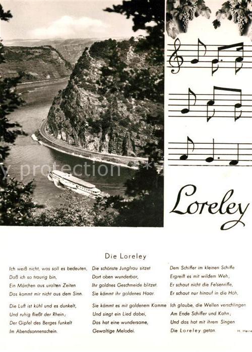 Loreley Lorelei Rheinpartie Liedtext