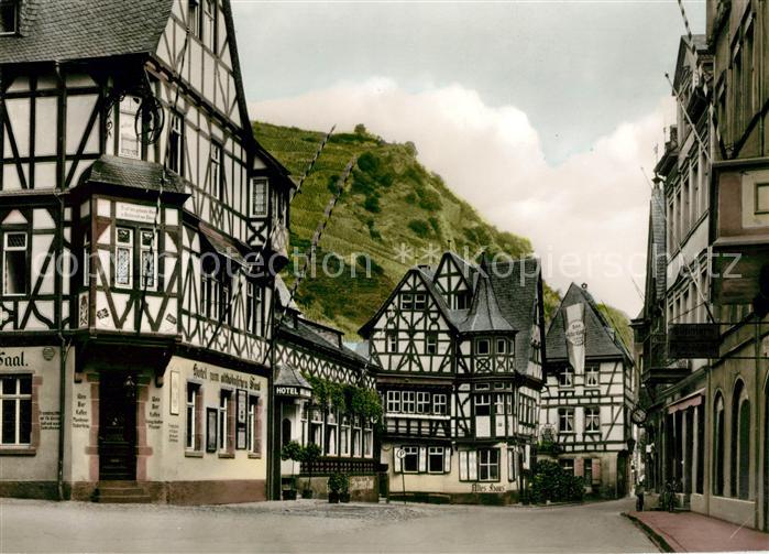 Bacharach Rhein Marktplatz Fachwerkhaeuser