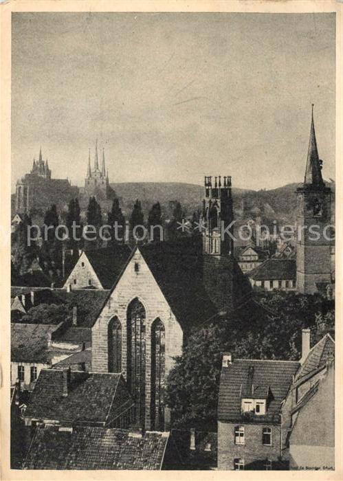 Erfurt Kirche des Augustinerklosters mit Dom und Severi