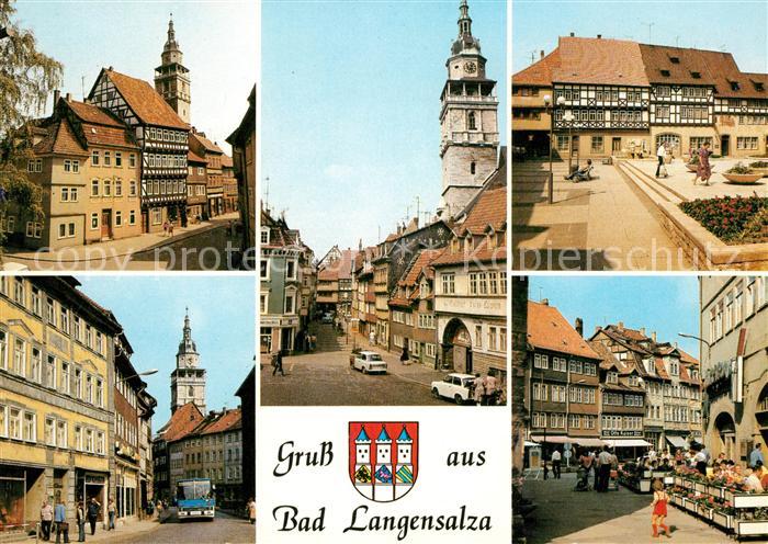 Bad Langensalza Schloss Kornmarkt Bonifaciusgasse Marktkirche Marktstrasse Boule
