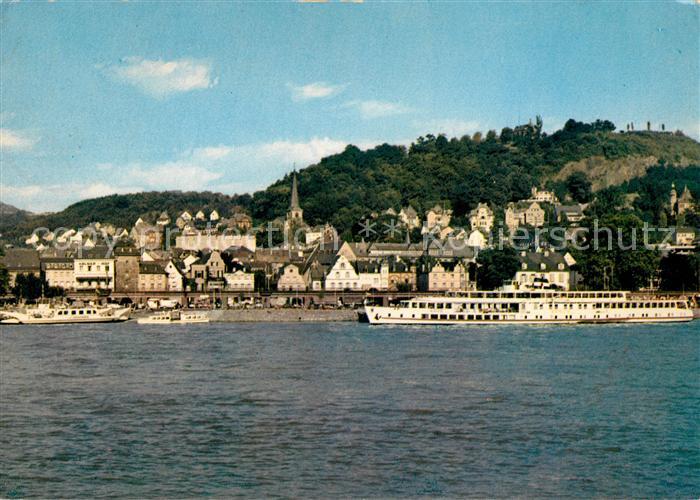 Linz Rhein Teilansicht Fahrgastschiff