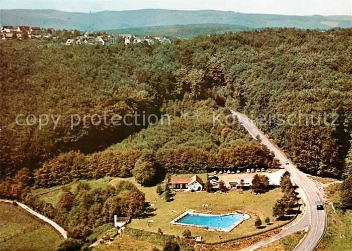 Ehlscheid Fliegeraufnahme mit Freibad im Laubachtal