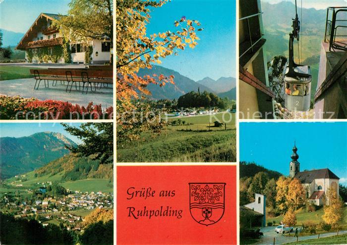 Ruhpolding Kurhaus Kirche Rauschbergbahn Ortsblick Pfarrkirche
