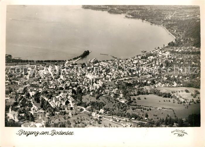 Bregenz Bodensee Fliegeraufnahme