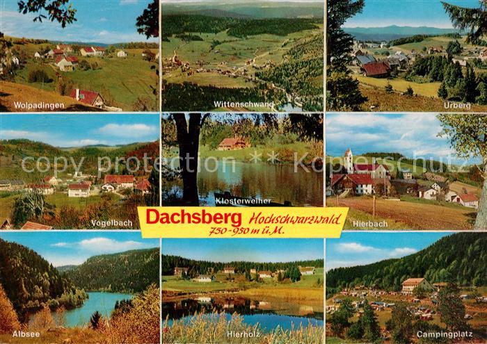 Dachsberg Suedschwarzwald Wolpadingen Wittenschwand Urberg Vogelbach Hierbach Al