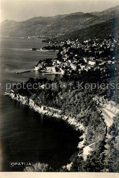 Opatija Abbazia Fliegeraufnahme
