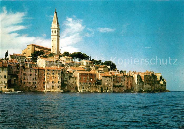 Rovinj Istrien Teilansicht mit Kirche